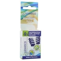 3 x Peça de Substituição de Escova de Dentes Nylon Média 1 unidade - Yaweco