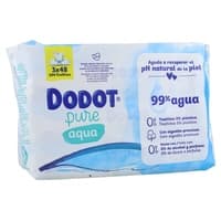Toalhitas Aqua Livres de Plástico 144 unidades - Dodot