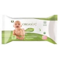 5 x Lenços umedecidos de algodão 60 unidades - Organyc