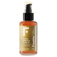 Óleo corporal com brilho dourado 100 ml de óleo - Freshly Cosmetics