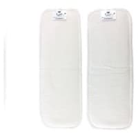 2 Boosters absorventes de algodão para fraldas laváveis (GOTS) - TU 2 unidades (Branco) - Hamac