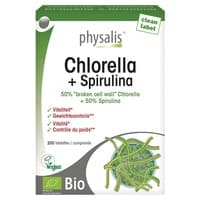Chlorella e Spirulina Bio 200 comprimidos - Physalis