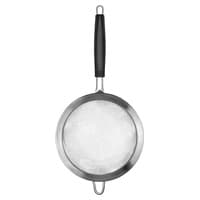 3 x Grande coador de aço inoxidável tango de 18,5 cm 1 unidade (Preto) - Lurch