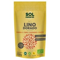 10 x Sementes de linhaça bio douradas e trituradas 250 g - Sol Natural
