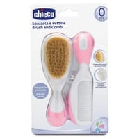 Escova e Pente Rosa 2 unidades - Chicco