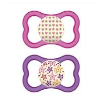 Mam 16+ 2 Air Night Silikon chupetas 2 unidades - Bamed Baby