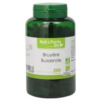 Urze e Uva Ursina Bio 200 cápsulas - Nat & Form