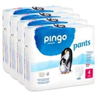 Pack poupança de fraldas-calcinhas pingo ecológicas tamanho 4 4 unidades - Pingo