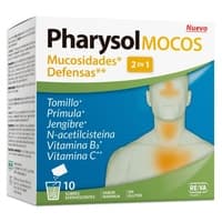 Alívio do muco de Pharysol para congestão nasal 10 saquetas - Reva Health