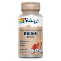 3 x Fermented Reishi 60 cápsulas vegetais de 500mg - Solaray
