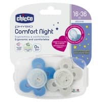 Soother Physio Comfort Lumi Boy Silicone 12m 2 unidades - Chicco