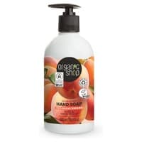 5 x Sabonete líquido orgânico nutritivo pêssego e rosa 500 ml - Organic Shop