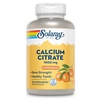 10 x Citrato de cálcio sabor laranja 60 comprimidos mastigáveis de 250mg - Solaray