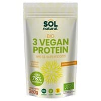 5 x Mistura proteica vegana de superalimentos Bio 250 g - Sol Natural