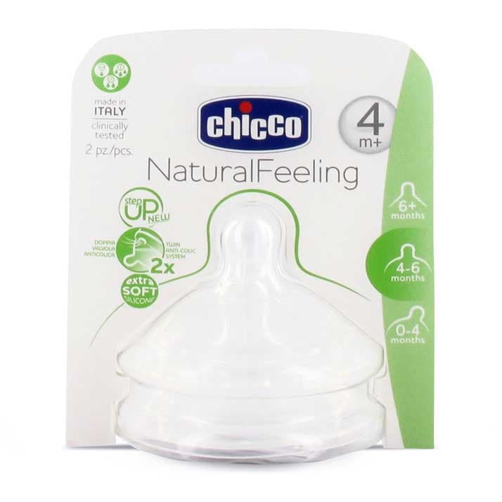Chicco Tetina Naturalfeeling Flujo Regulable 2Ud 4M+