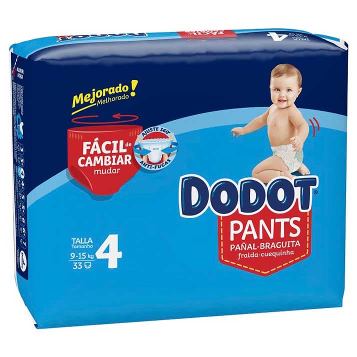 Dodot Pants Mainline Carry Pack Talla 4 33uds..