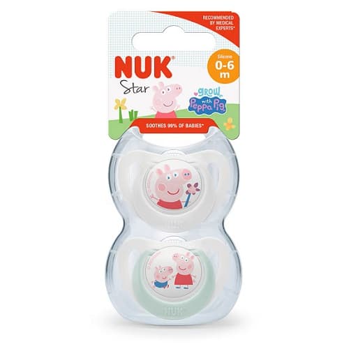 Nuk Chupete Star Peppa Pig 0-6 2 uds