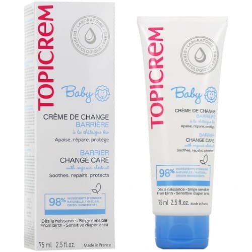 Topicrem Baby Crema Cambio Pañal Accion Barrera 75 Ml