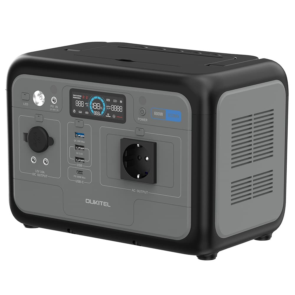 Estação de energia portátil OULKITEL P800E 512 Wh 800 W