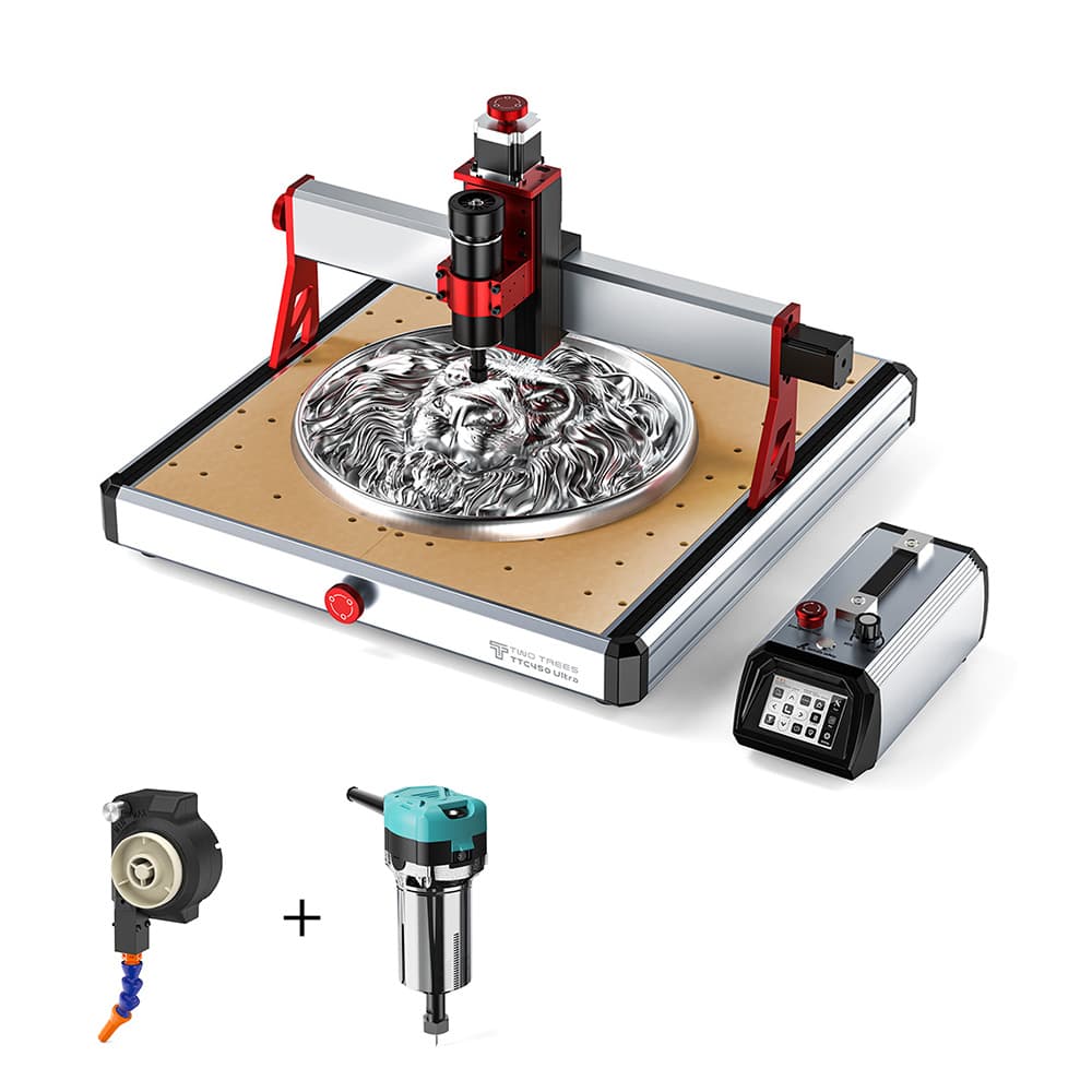 Router CNC TWO TREES TTC450 Ultra com Kit de Refrigeração a Ar para Madeira