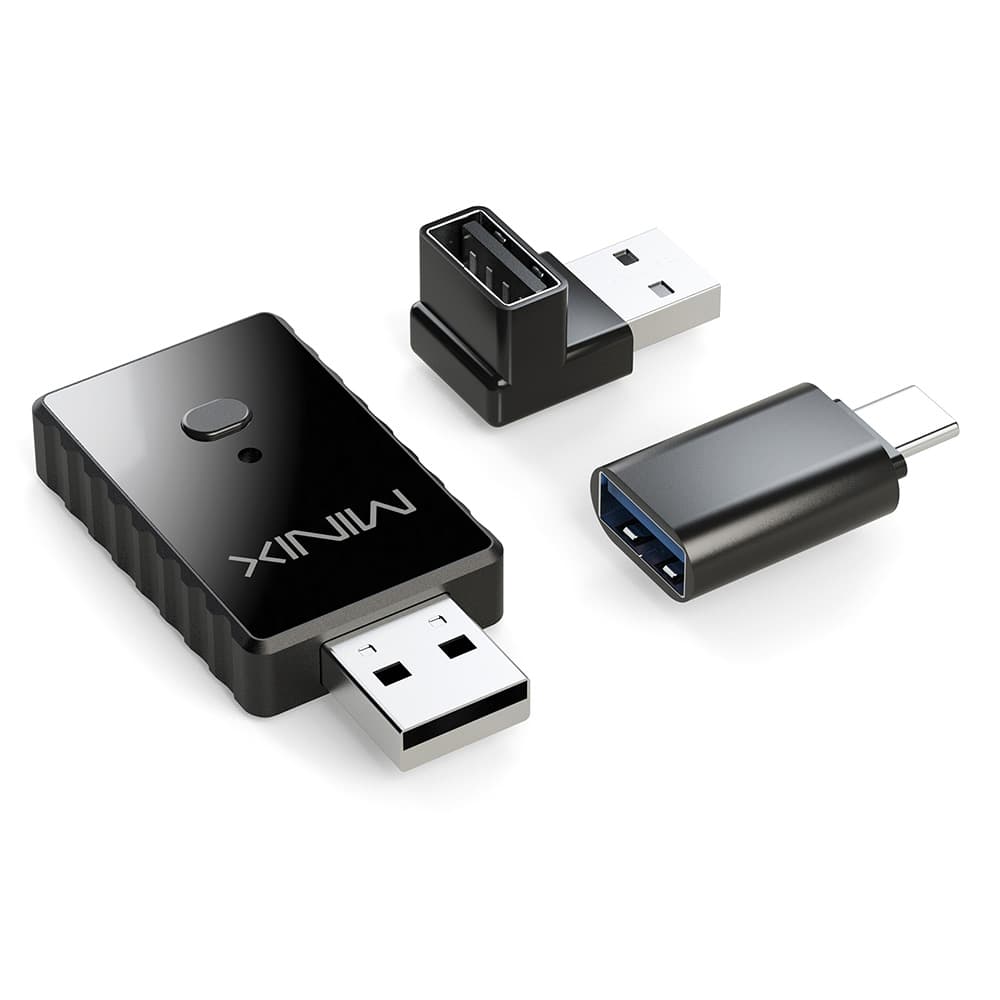 Adaptador MINIX CA505 2 em 1 com fio CP/AA para sem fio