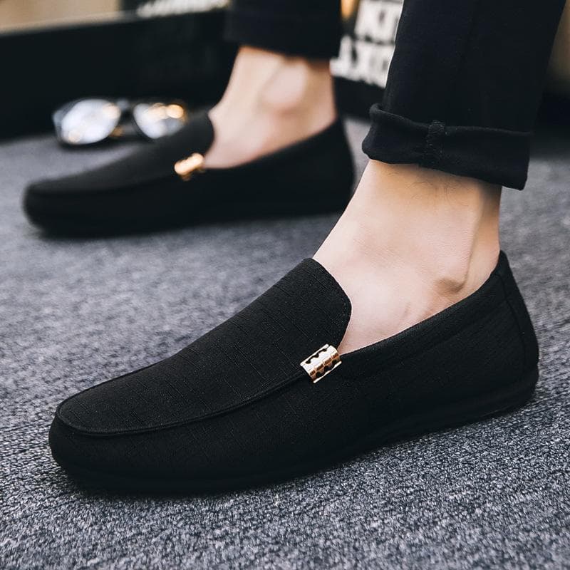 Tênis casuais masculinos plus size 45 Loafers cm bege