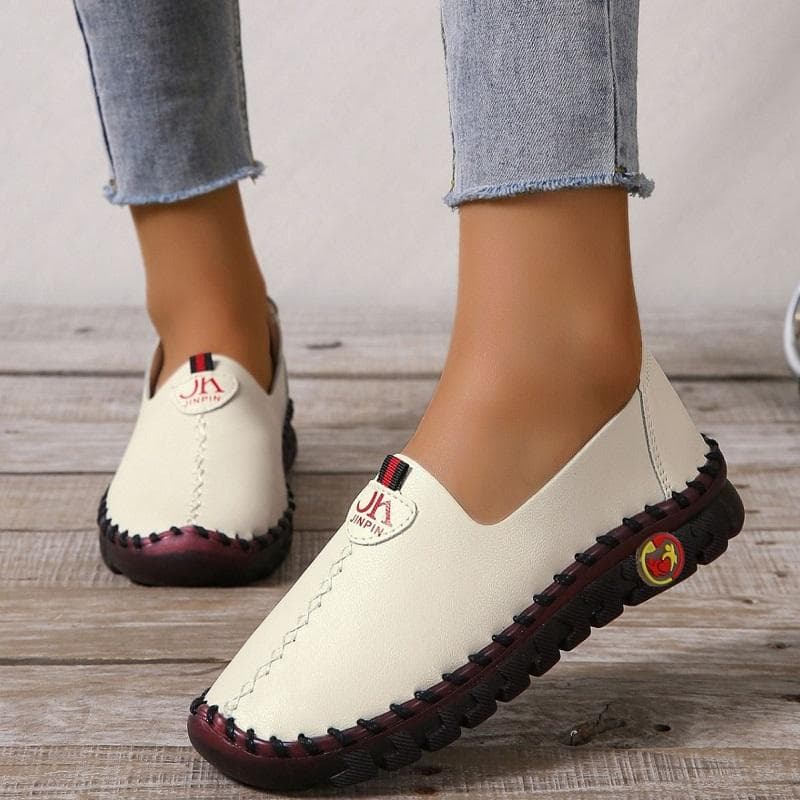 Sapatos Ortopédicos da Moda para mulher pé largo mocassins slip on mulheres idosas mocassins rasos novo enfermeiro médico conforto sapatos