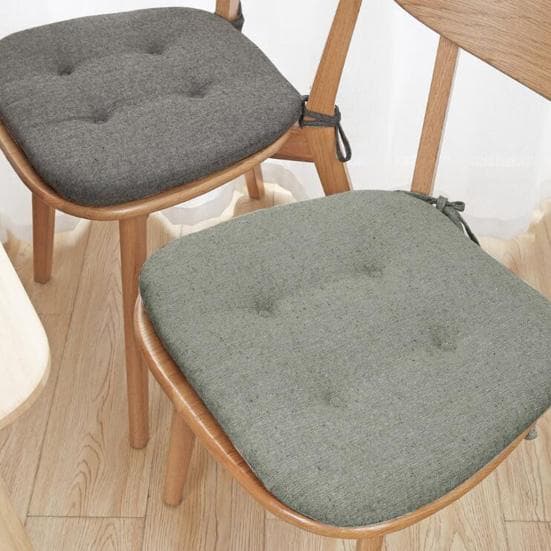 Almofada para cadeira de mesa de inverno com alça de fixação para antiderrapante espessada boa elasticidade e maciez manter aquecido almofada de