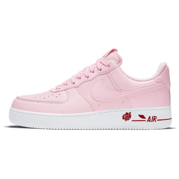 Nike Air Force 1 07 LX Thank You Sacola de Plástico - Rosa Espuma Tênis Unissex Vermelho Universitário CU6312-600 cm
