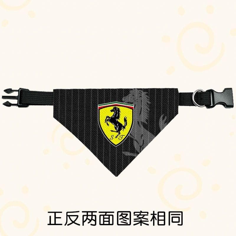 F1 Ferrari Racing Lenço de Babar para Pet Cachorro Gato Lenço Triangular Grande Médio Pequeno Lenço de Pescoço Para Ferrari308 GT4 328 GTB GTS