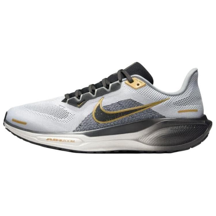 Nike Pegasus 41 Amortecedores Antiderrapante Respirável Cano baixo Treino Casual Deslocamento Urbano Tênis de Corrida Masculino Cinza HQ2938-100 cm