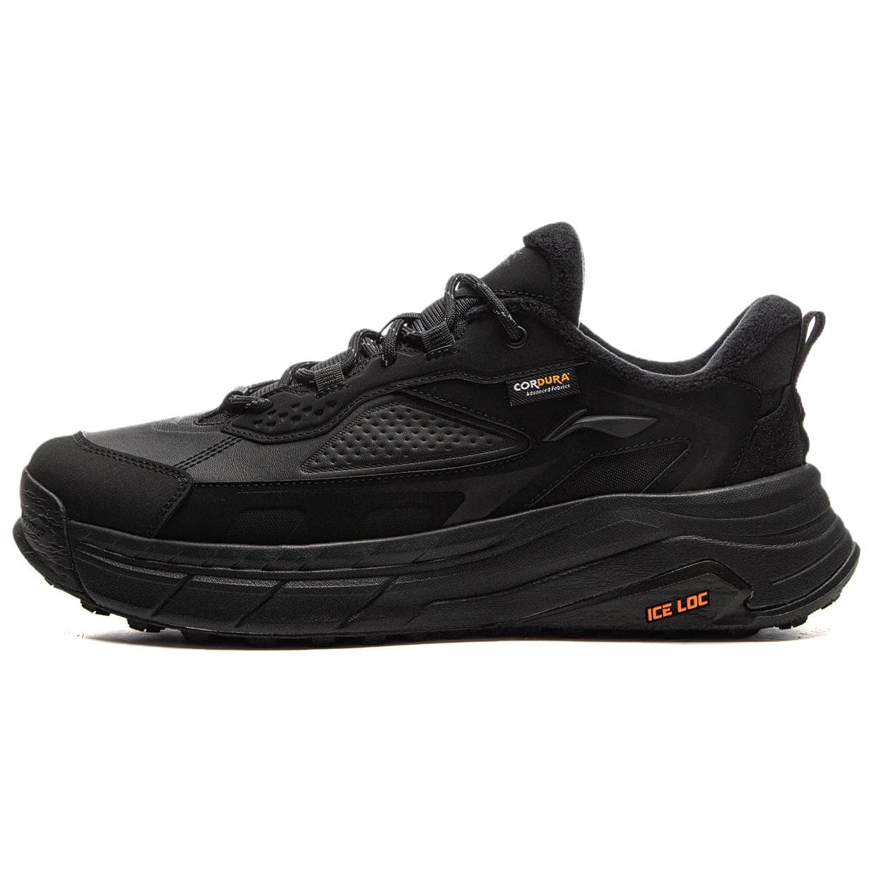 Li Ning Xingtu 2 LOW Amortecimento Antiderrapante Resistente à Abrasão Rebote Térmico Cano Baixo Sapatos Casuais Unissex Preto AGLV171-1 cm