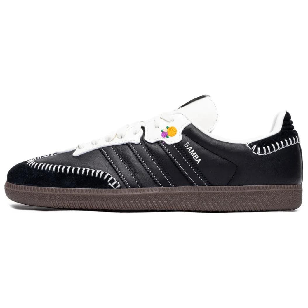 adidas Samba OG Pack Día de Muertos - Tênis Masculino Preto Core-Black Off-White Cinza-Seis JI3932 cm
