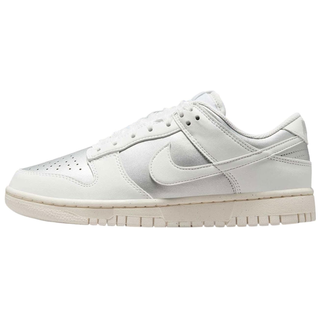 Nike Dunk Low Next Nature Sheer Lace Metallic Platinum Women's IB7311-001 cm