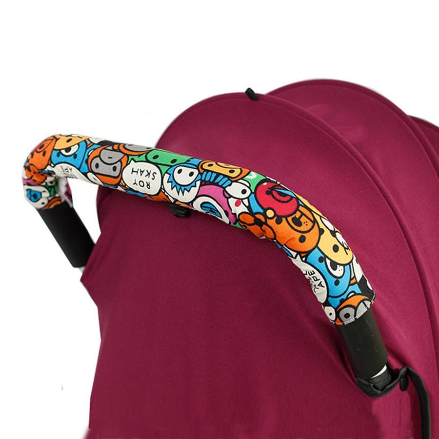 Acessórios para carrinho de bebê, capa protetora para apoio de braço de carrinho de bebê, fecho de zíper, capas para apoio de braço para