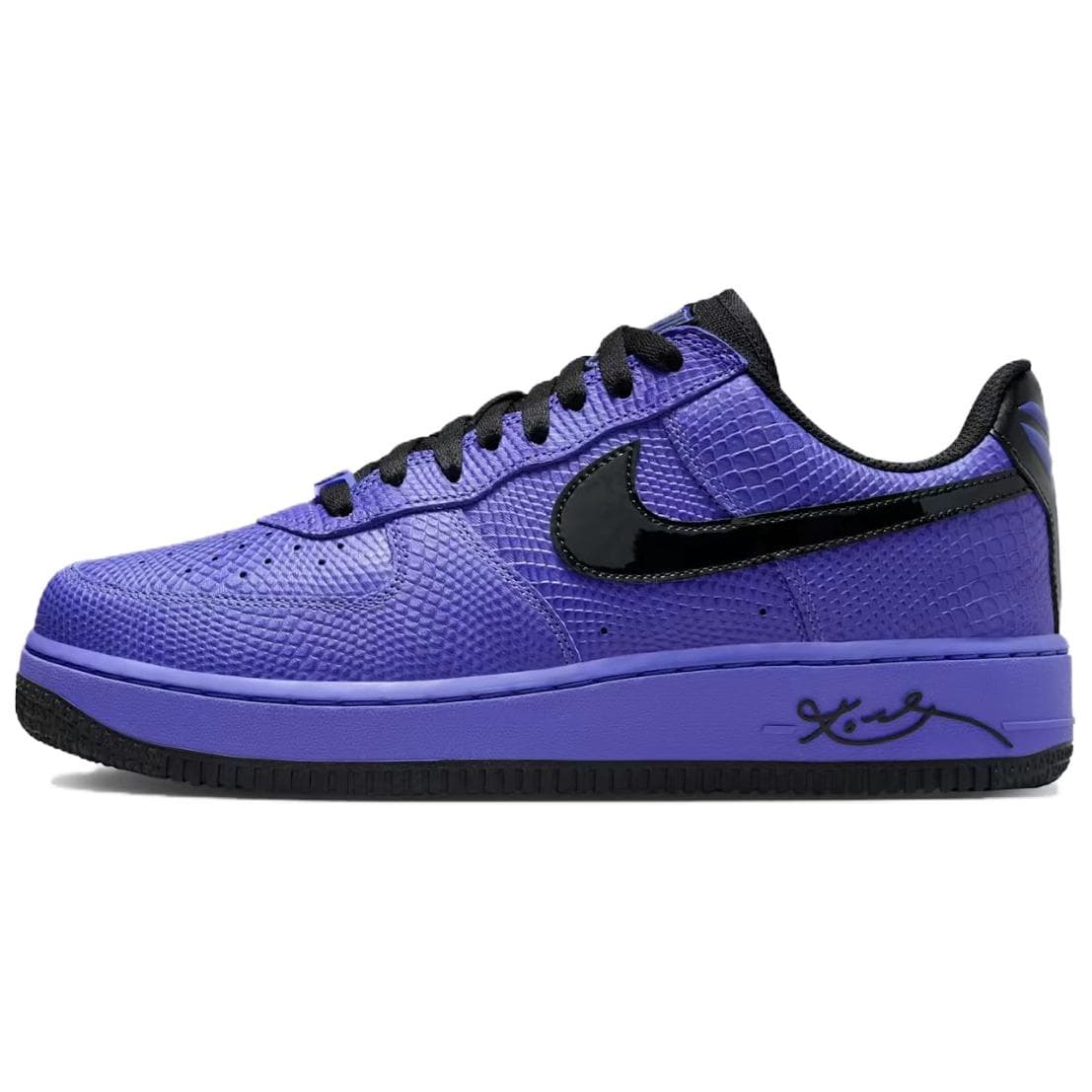 Kobe Bryant x FC Barcelona x Nike Air Force 1 Low Protro Persian Violet Tênis Unissex Roxo Preto II7062-500 cm