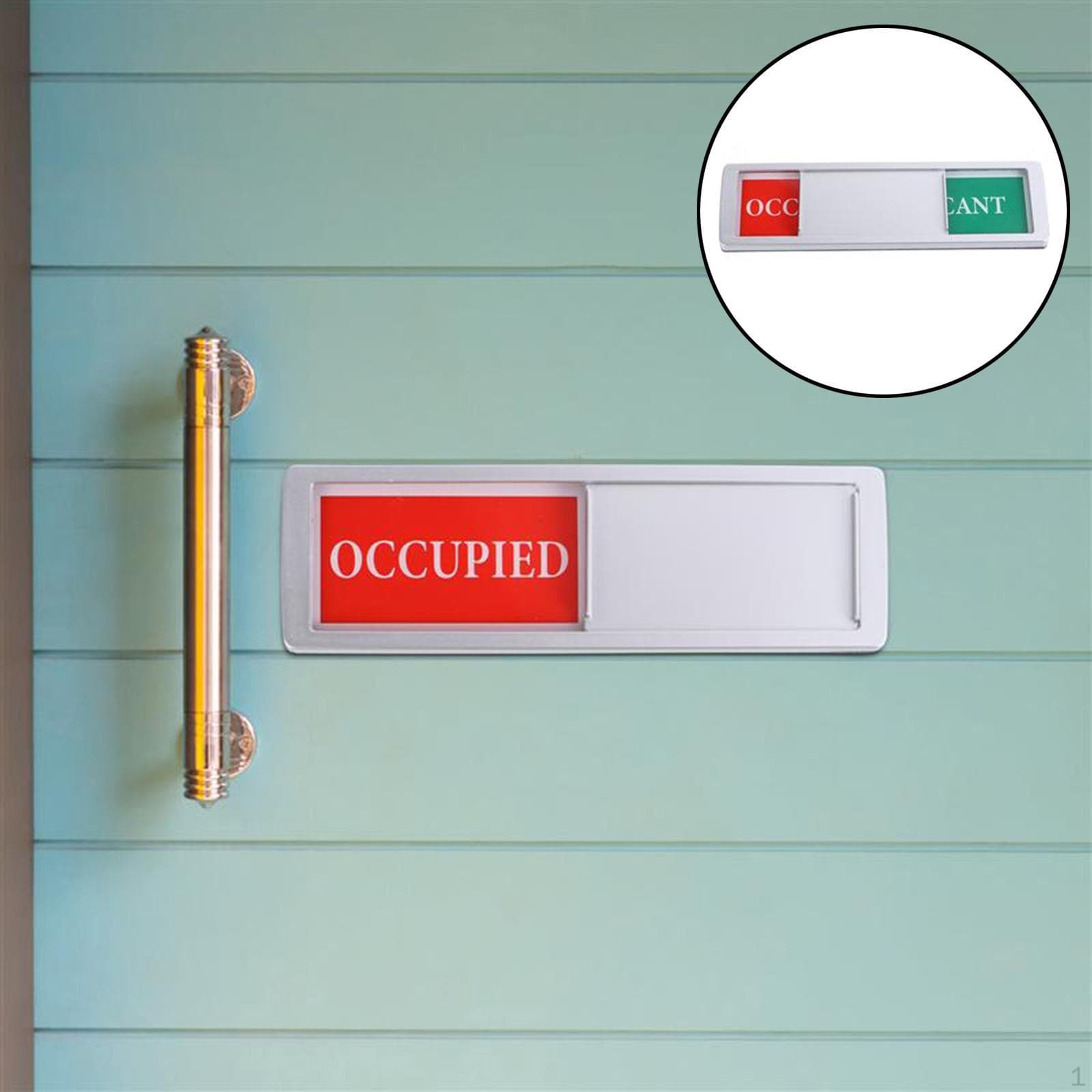 Banheiro Conferência Hotel Placa de Ocupado, Indicador de Placa de Porta Deslizante de Privacidade, Somente O