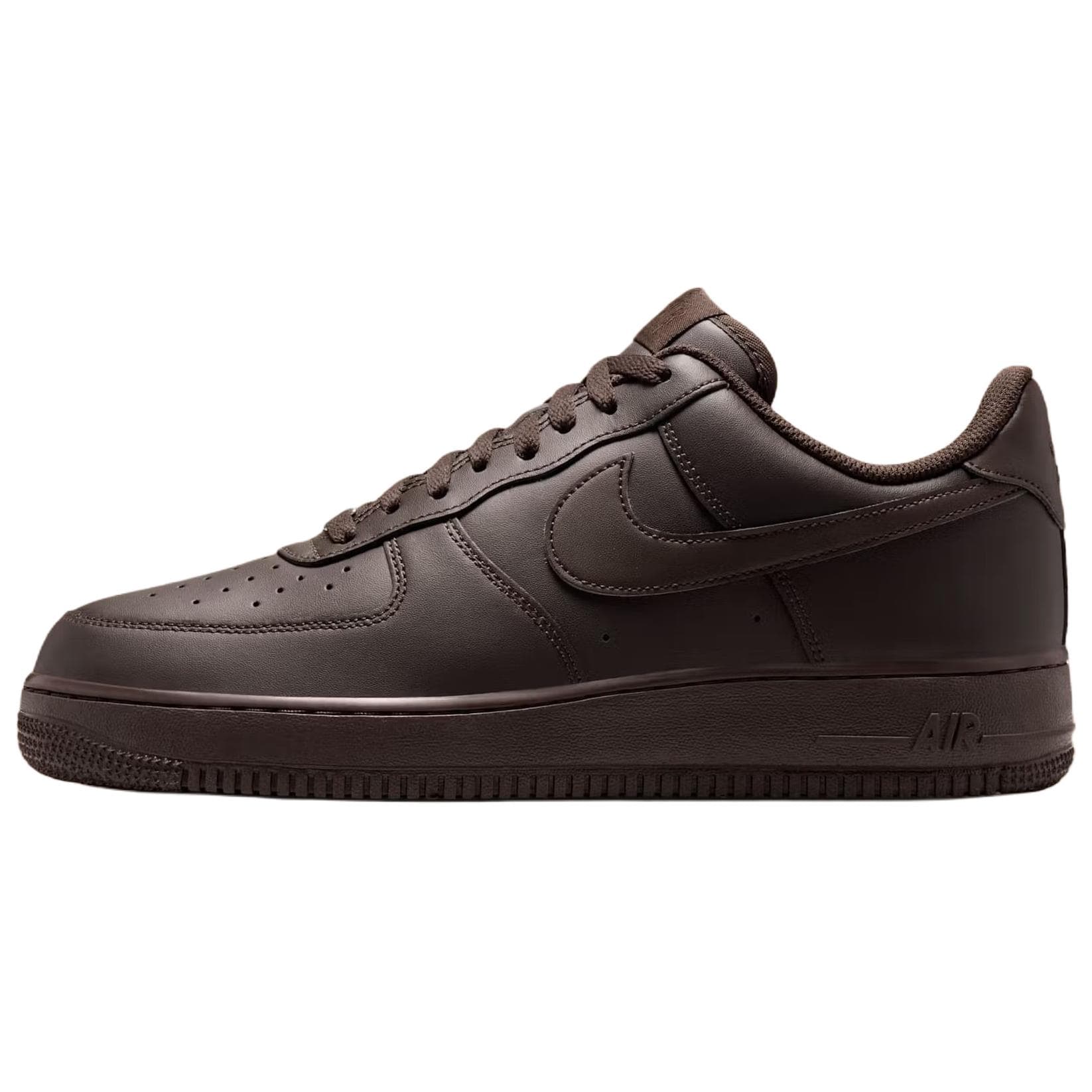 Tênis Masculino Nike Air Force 1 Low Marrom Veludo IH1698-200 cm