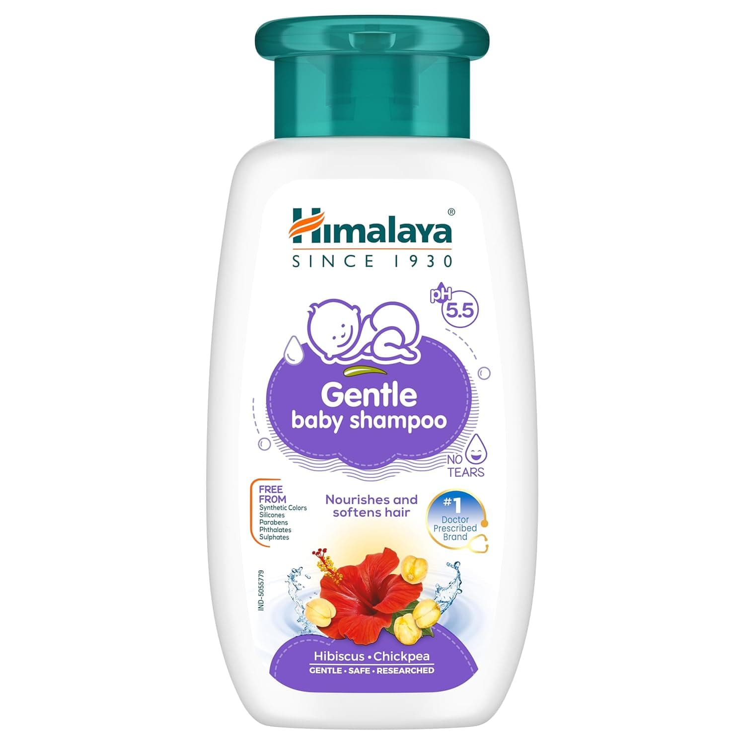 Himalaya Gentle Baby Shampoo 100ml – Mild No Tears Daily Hair Cleanser Softens Nourishes Adds Shine For Babies Delicate Scalp