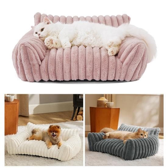 Cama Ortopédica para Animais de Estimação Sofá Macio para Cães Gatos Espuma Viscoelástica de Alta Densidade Cama Lavável para Filhotes Cama