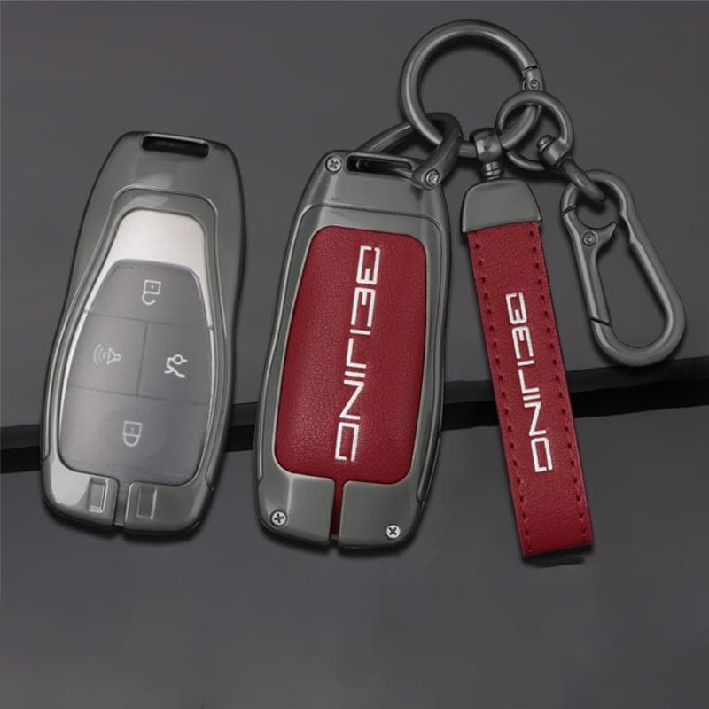 Zinc Alloy Car Key Case Cover For Baic X55 X35 X75 Ii Evo 5 Beijing Bj40 Bj80 U7 X7 Protector Key Shell Car Accessories