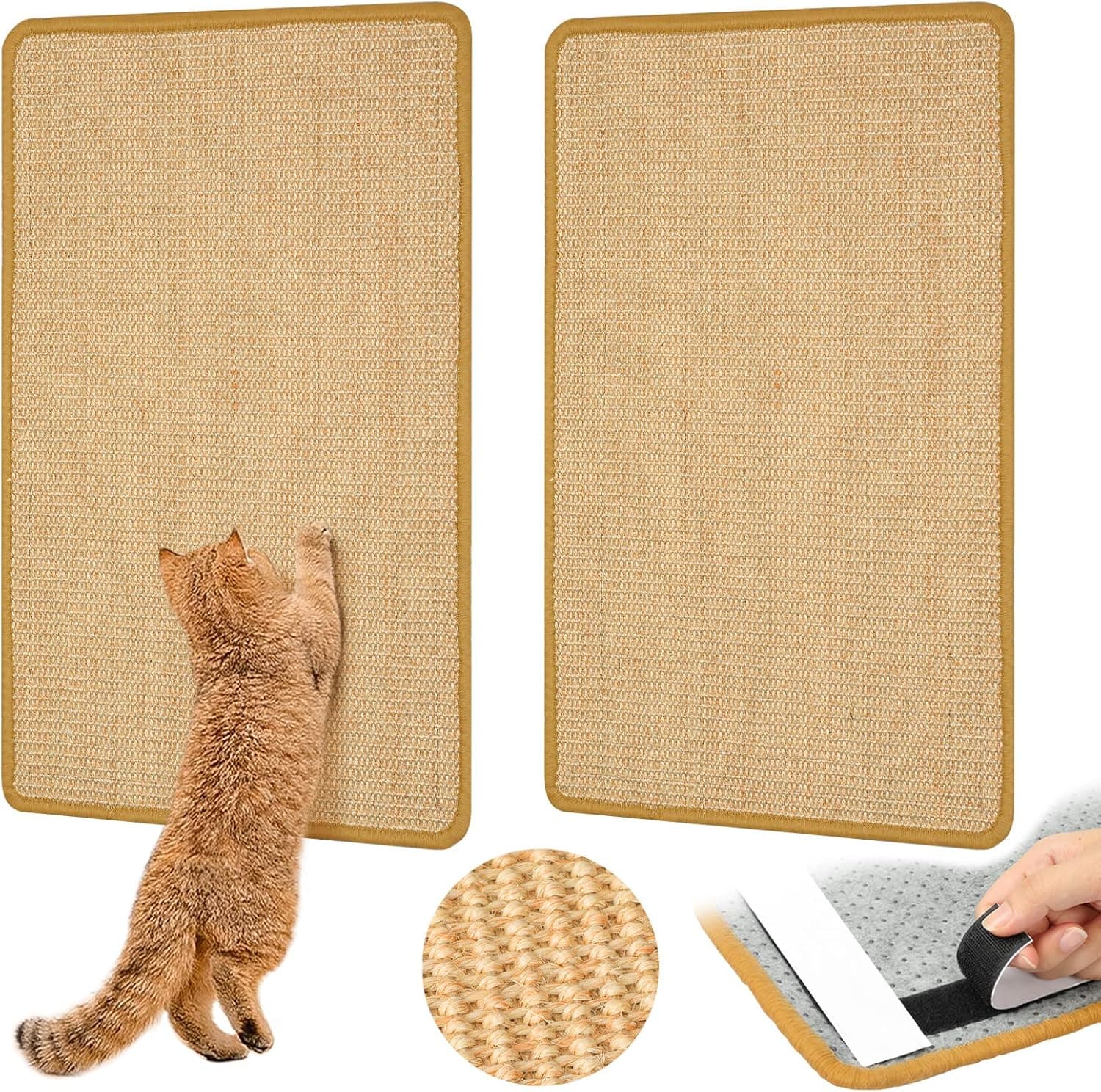 Placa de Arranhar para Gatos Sisal Sem Flocos Proteção Canto do Sofá Resistente a Arranhões Suprimentos para Animais de Estimação para
