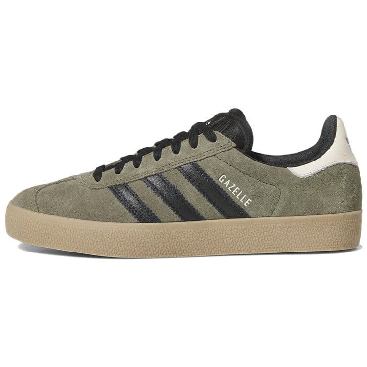 Tênis Unisex adidas Gazelle ADV Olive Strata Gum Verde Core-Black Ecru-Tint HP9107 cm