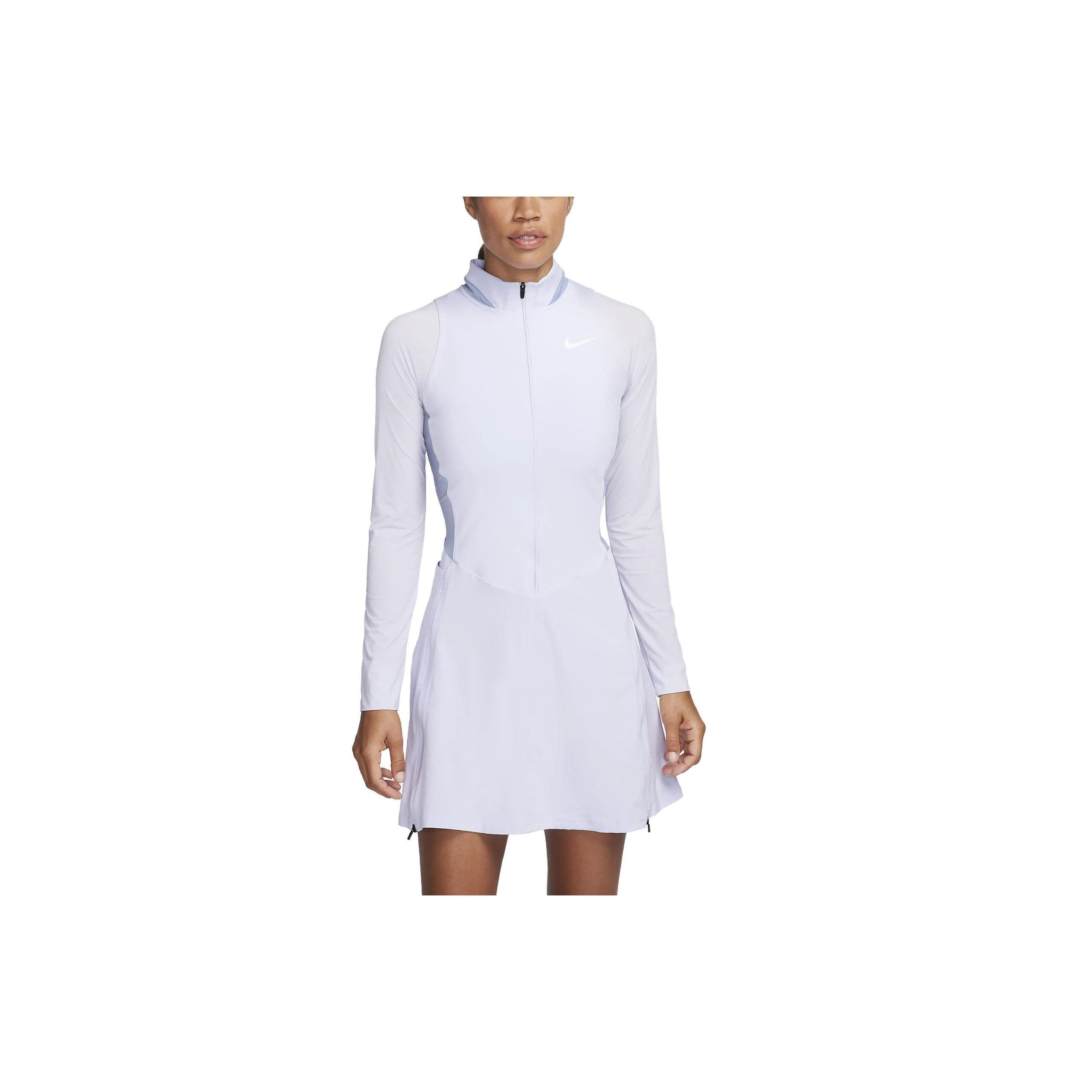 Nike Solid Color Short Sleeve Dress Women dresses Light-Purple DR5664-536 cm