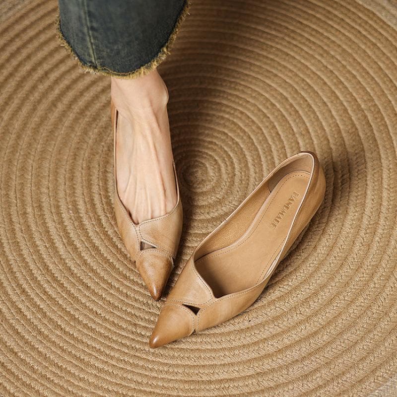 Sapatos stiletto retrô franceses primavera novo cobertura para o pé boca rasa versátil para o trabalho bico fino quatro estações temperamento