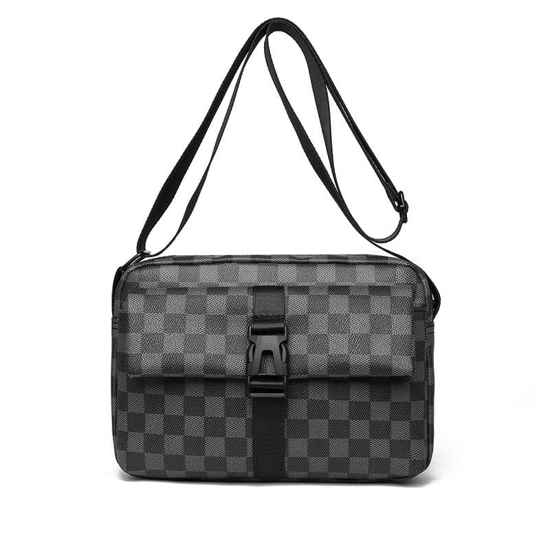 Bolsa de ombro masculina, bolsa masculina de alta qualidade, moda moderna, bolsa mensageiro casual de grande capacidade, bolsa quadrada pequena com