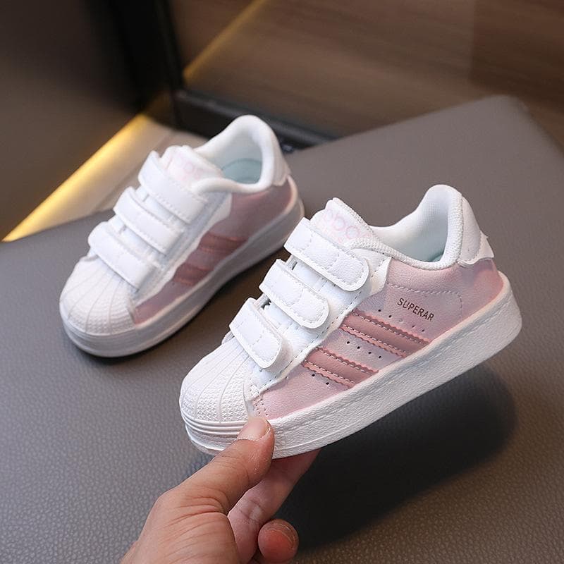 Tênis infantis Meninas Sapatos esportivos Meninos Sapatos casuais 15cm cor-de-rosa