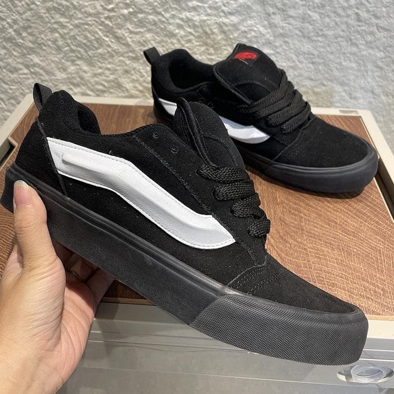 Knu skool bread shoes low top board shoes Darth Vader casual shoes thick tongue couple shoes cm