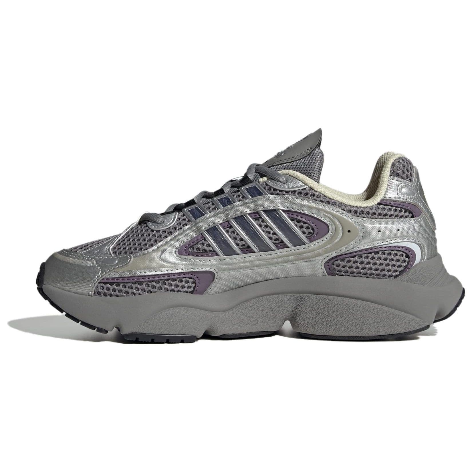 adidas Ozmillen Sombra Violeta Cinza Tênis Feminino Cinza-Três Preto Essencial IF6581 cm