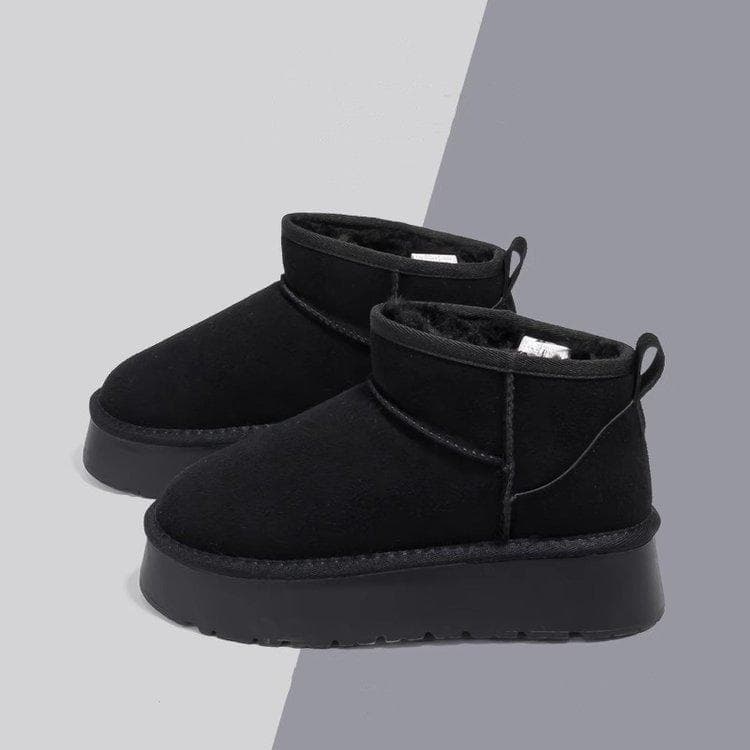 Botas de neve à prova de frio do Nordeste para mulheres 2025 inverno veludo novo espessado quente casual sapatos de algodão de sola grossa botas